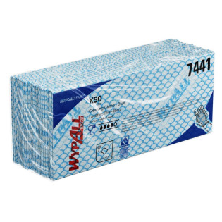 Czyściwo składane WYPALL X50, Critical Clean, włókninowe, 41,8x22,1cm, 50 szt., niebieskie