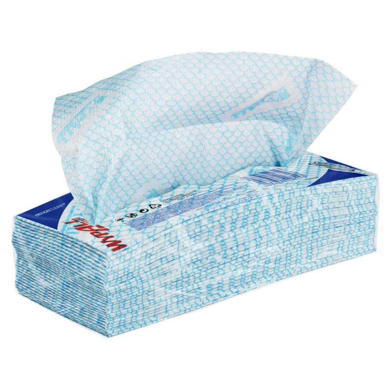 Czyściwo składane WYPALL X50, Critical Clean, włókninowe, 41,8x22,1cm, 50 szt., niebieskie