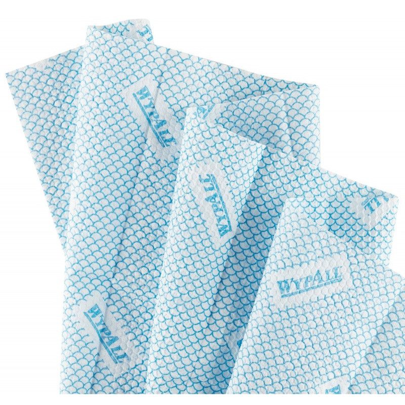 Czyściwo składane WYPALL X80 Plus Critical Clean, włókninowe, 35,5x33,5cm, 30 szt., niebieskie