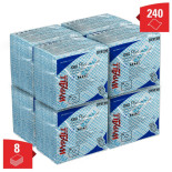 Czyściwo składane WYPALL X80 Plus Critical Clean, włókninowe, 35,5x33,5cm, 30 szt., niebieskie