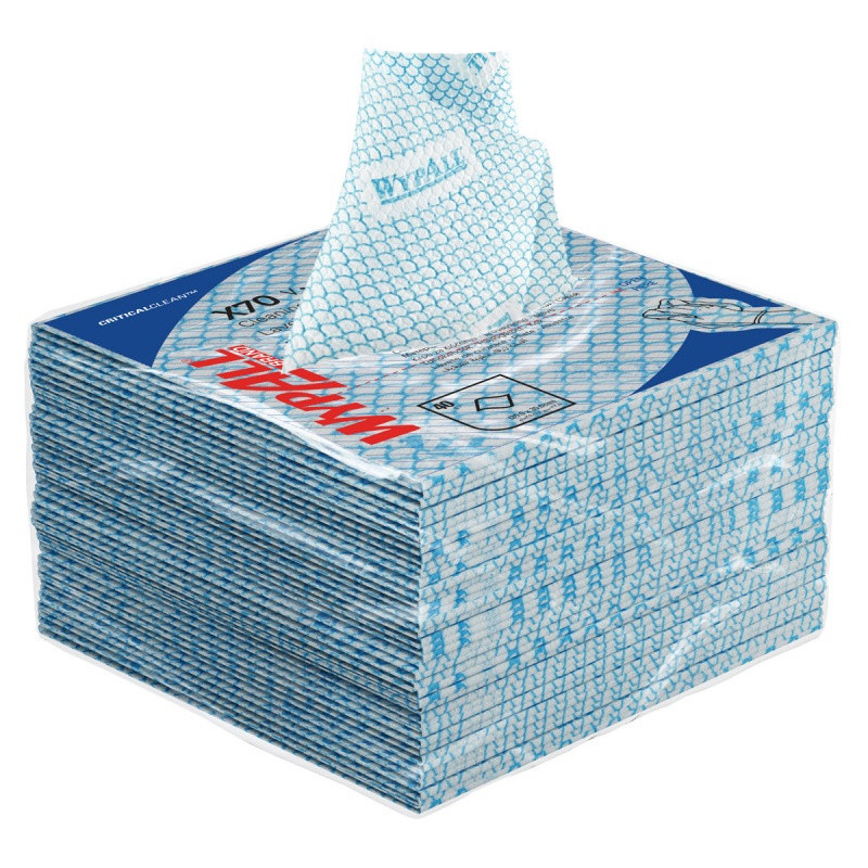 Czyściwo składane WYPALL X70 Critical Clean, włókninowe, 35x35cm, 40 szt., niebieskie