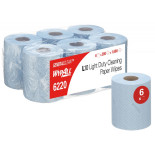 Ręcznik papierowy WYPALL L10 General Clean, centralne odwijanie, 1-warstwowy, 6 rolek x 280 listków, niebieski