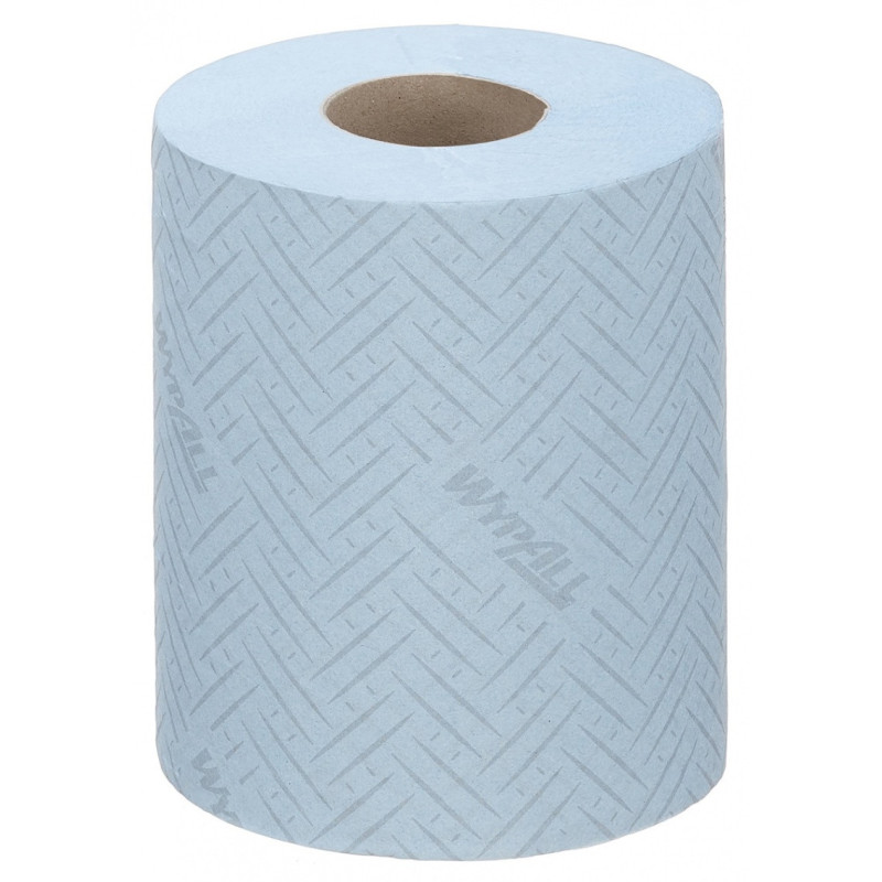 Ręcznik papierowy WYPALL L10 General Clean, centralne odwijanie, 1-warstwowy, 6 rolek x 280 listków, niebieski