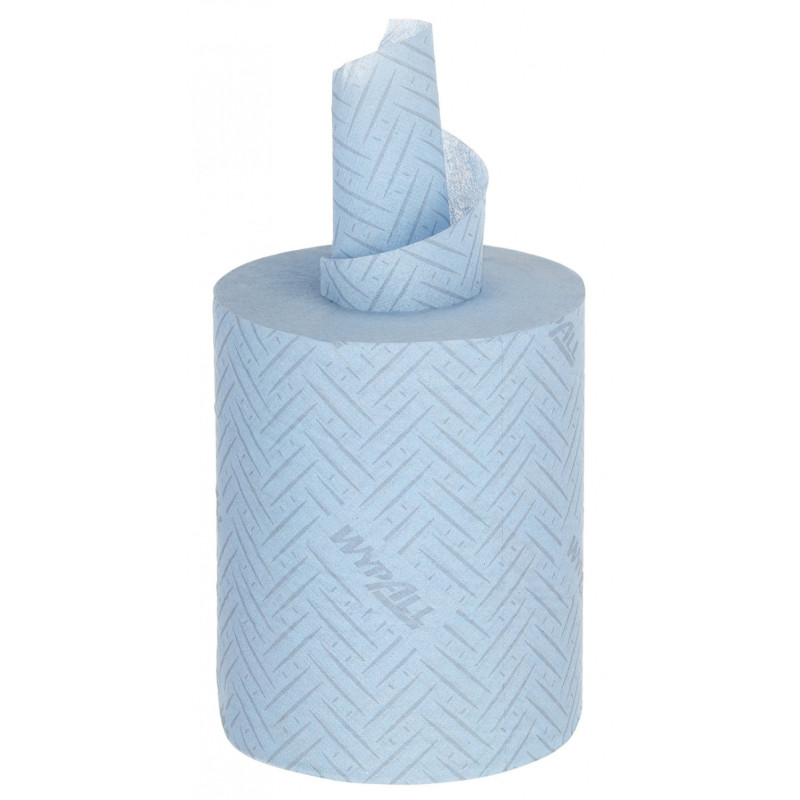 Ręcznik papierowy WYPALL L10 General Clean, centralne odwijanie, 1-warstwowy, 6 rolek x 280 listków, niebieski