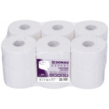 Papier toaletowy celulozowy DONAU EXPERT Jumbo, 2-warstwowy, 500 listków, 12szt., biały