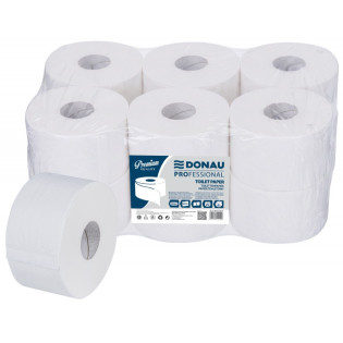 Papier toaletowy celulozowy DONAU PROFESSIONAL, 2-warstwowy, 315 listków, 12szt., biały