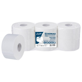 Papier toaletowy celulozowy DONAU PROFESSIONAL Jumbo, 2-warstwowy, 750 listków, 6szt., biały