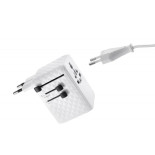 Adapter do ładowania TROIKA Worldwide Pull 35, biały