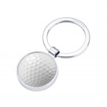 Brelok TROIKA Golf, chromowany, srebrno-biały