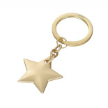 Brelok TROIKA Golden Star, chromowany, złoty