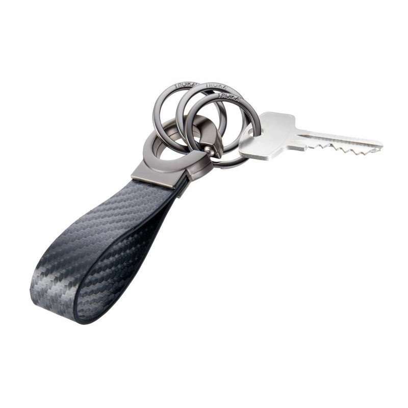 Brelok TROIKA Key-Click Carbon, czarny