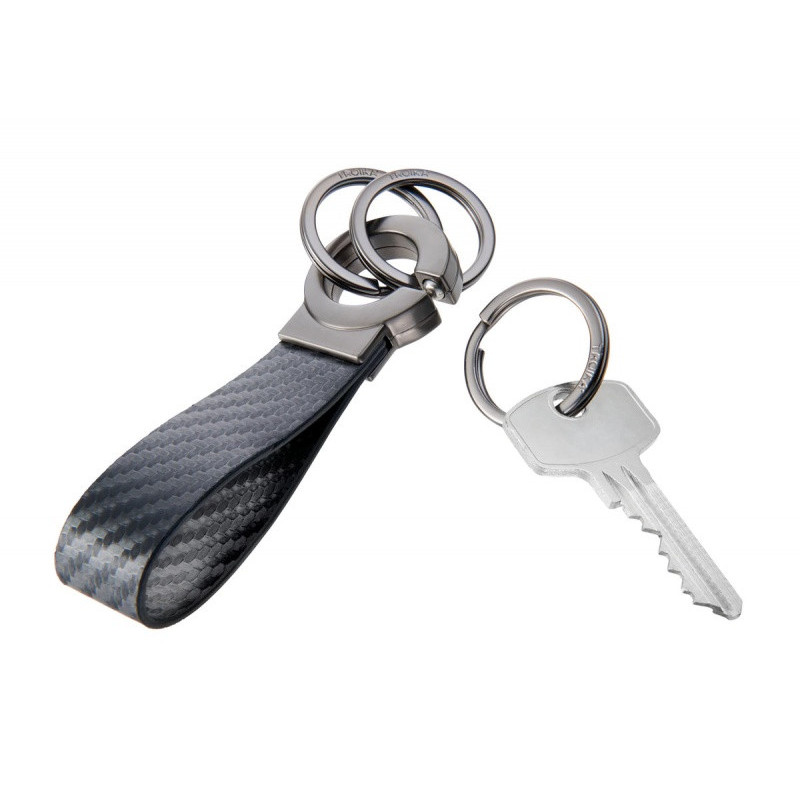 Brelok TROIKA Key-Click Carbon, czarny