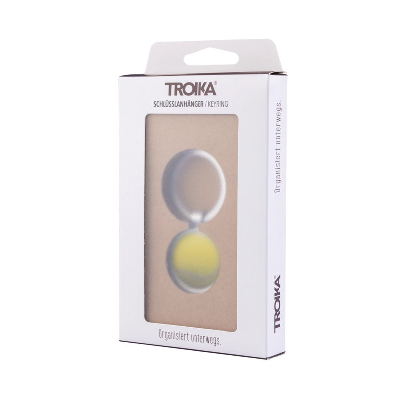 Brelok TROIKA Tennis, chromowany, mix kolorów