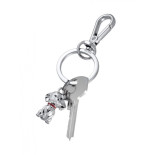 Brelok TROIKA Tiny Puppy, metal, srebrny