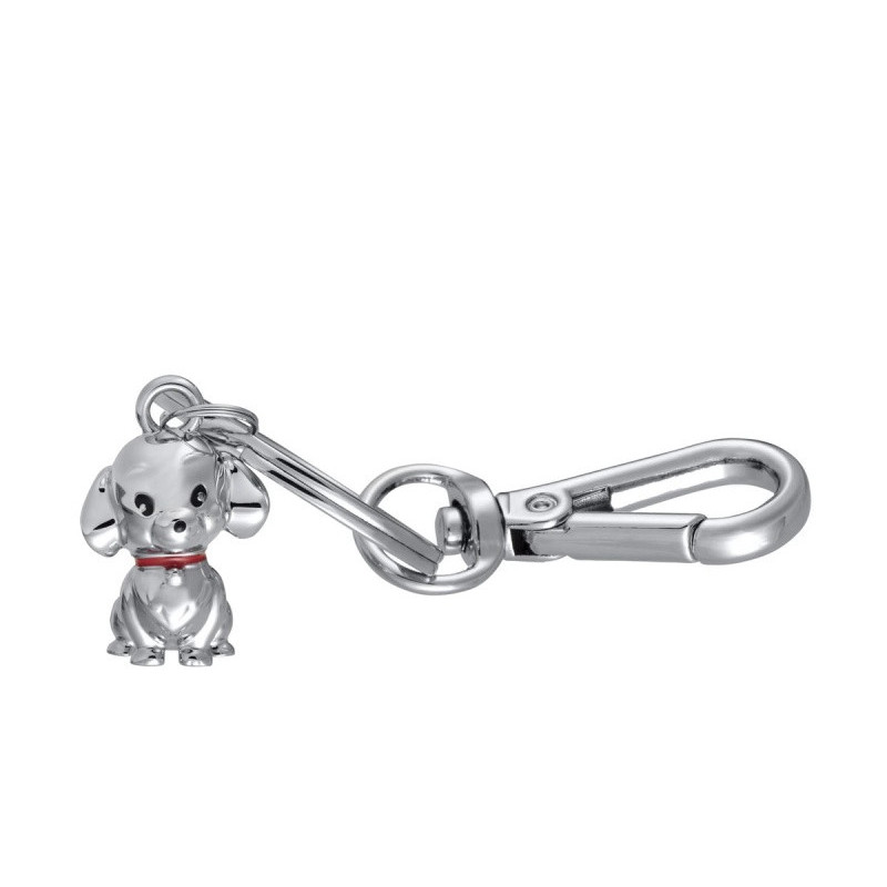 Brelok TROIKA Tiny Puppy, metal, srebrny