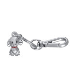 Brelok TROIKA Tiny Puppy, metal, srebrny