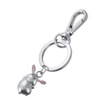 Brelok TROIKA Tiny Rabbit, metal, srebrny