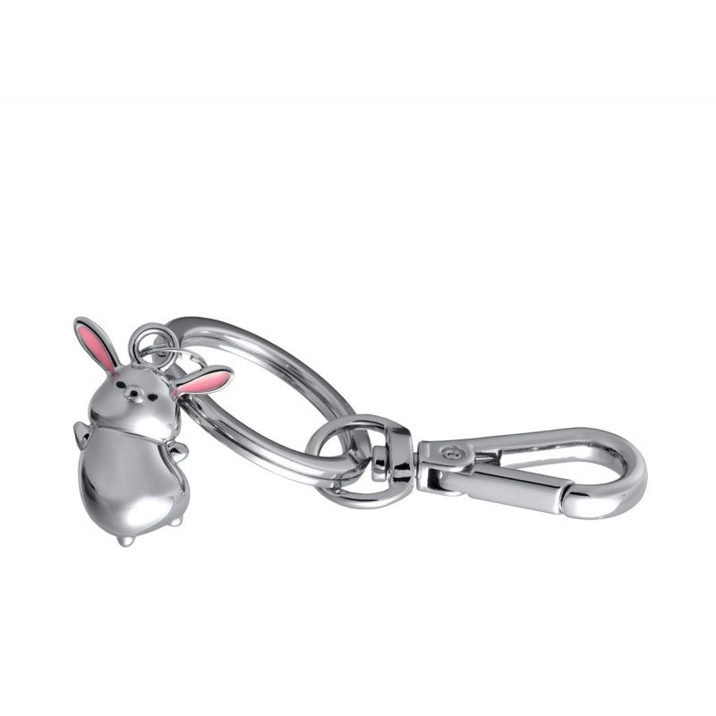 Brelok TROIKA Tiny Rabbit, metal, srebrny