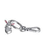 Brelok TROIKA Tiny Rabbit, metal, srebrny
