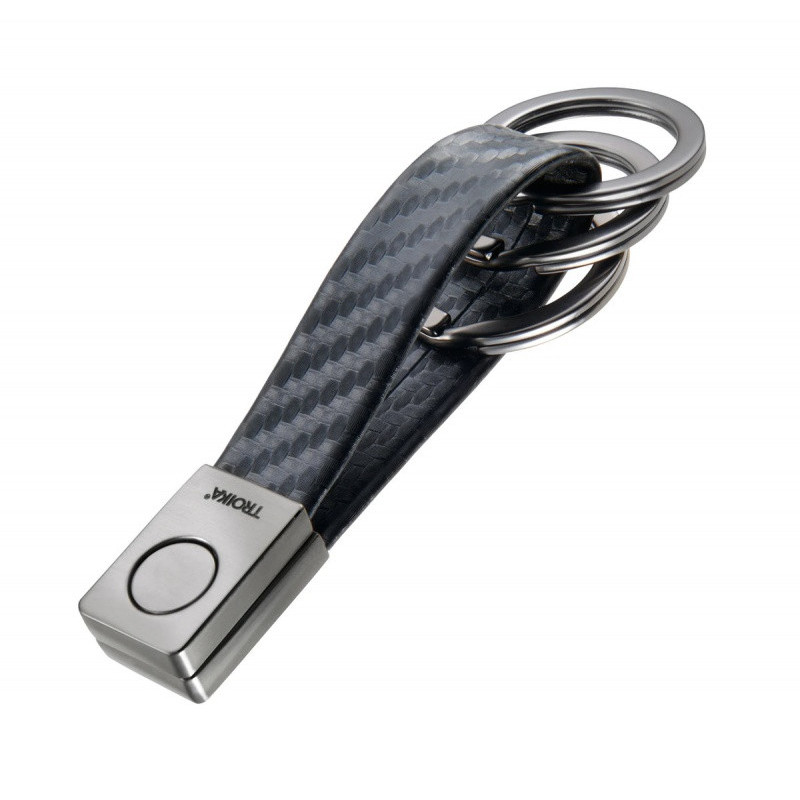 Brelok TROIKA Twister Carbon, czarny