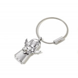 Brelok TROIKA Valerie, anioł Swarovski, metal, srebrny