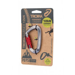 Brelok TROIKA Troikarabiner, czerwony
