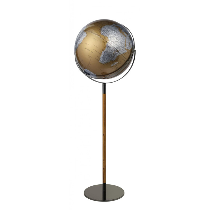 Globus TROIKA Apollo Light Flex, śr. 43 cm, wys. 1,32 m, dotykowy, srebrny