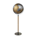 Globus TROIKA Apollo Light Flex, śr. 43 cm, wys. 1,32 m, dotykowy, srebrny
