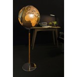 Globus TROIKA Apollo Light Flex, śr. 43 cm, wys. 1,32 m, dotykowy, srebrny