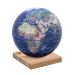 Globus TROIKA Explorer 360, śr. 25 cm, dębowa podstawa, fizyczny, granatowy
