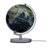Globus TROIKA Terra Light, śr. 25 cm, oświetlenie, błyszczący, niebiesko-zielony