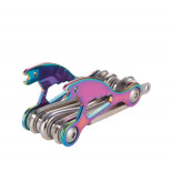 Narzędzie wielofunkcyjne do rowerów TROIKA Bike Multitool, 18 funkcji, opalizujący