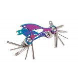 Narzędzie wielofunkcyjne do rowerów TROIKA Bike Multitool, 18 funkcji, opalizujący