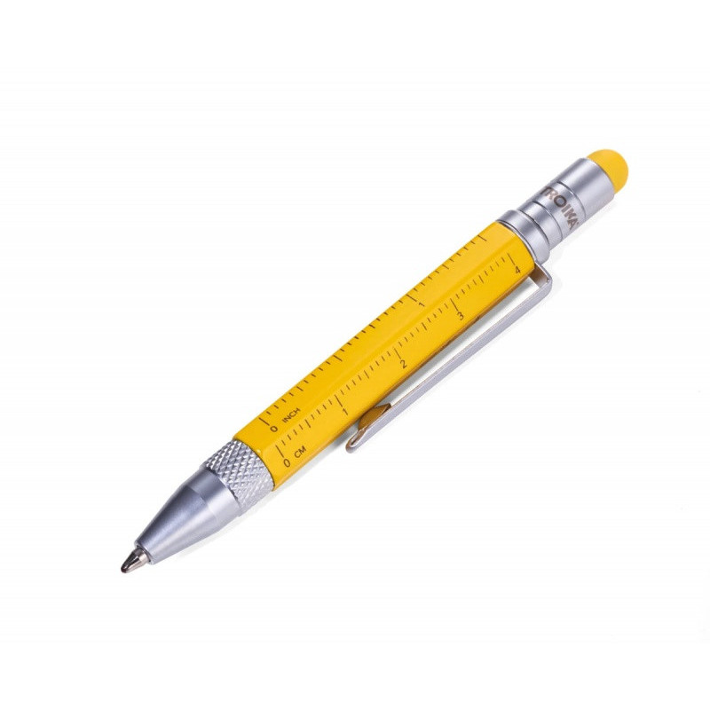 Notes A7 z długopisem TROIKA Lilipad + Liliput, żółty
