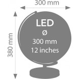 Globus TROIKA Stellar Light, śr. 30 cm, oświetlenie, niebiesko-srebrny