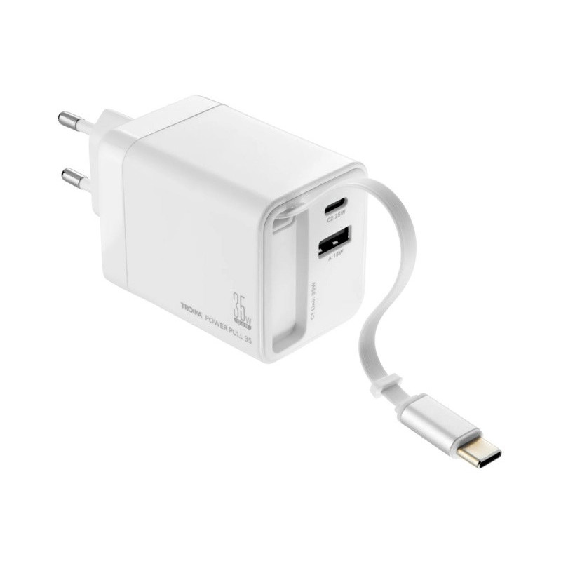 Ładowarka TROIKA Power Pull 35W, biała