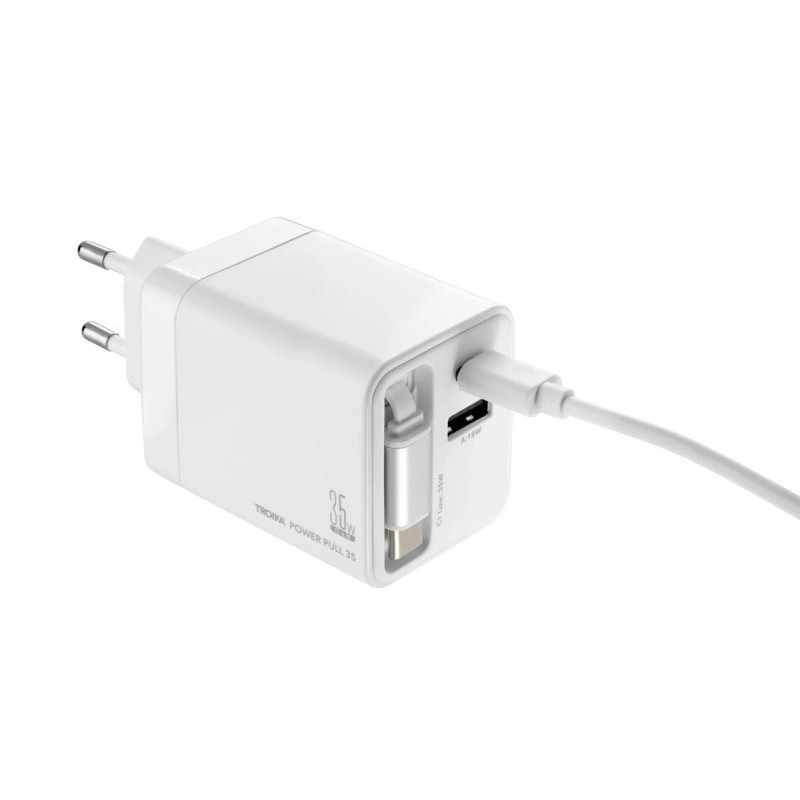 Ładowarka TROIKA Power Pull 35W, biała