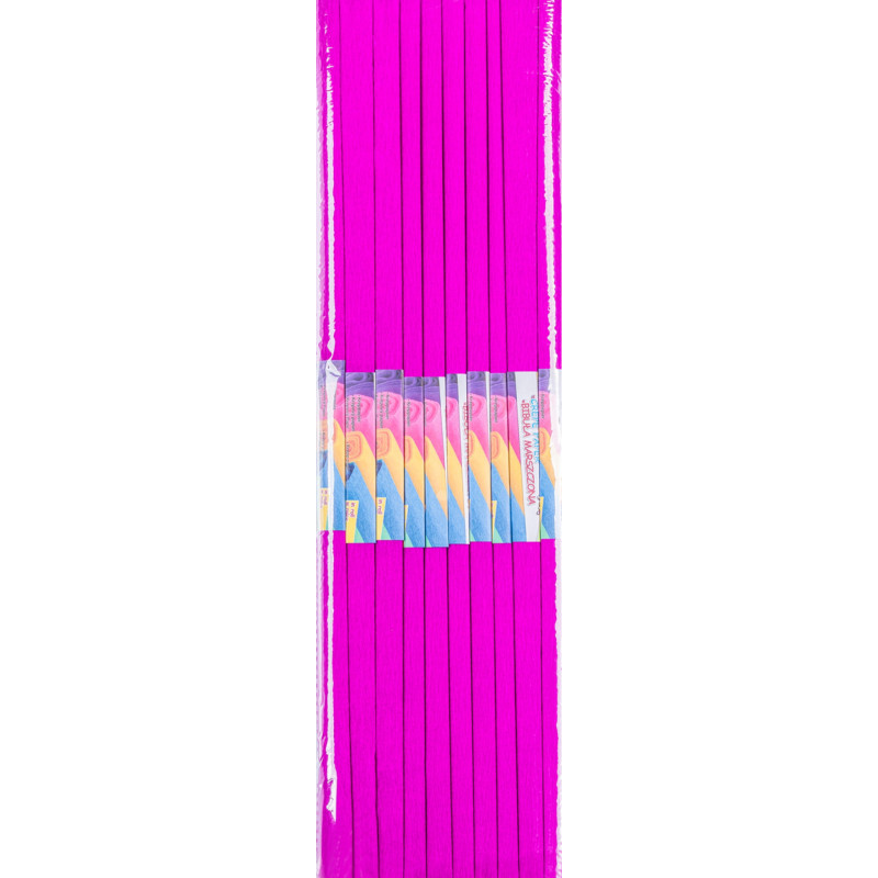 Bibuła marszczona GIMBOO, w rolce 50x200cm, ciemnoróżowa