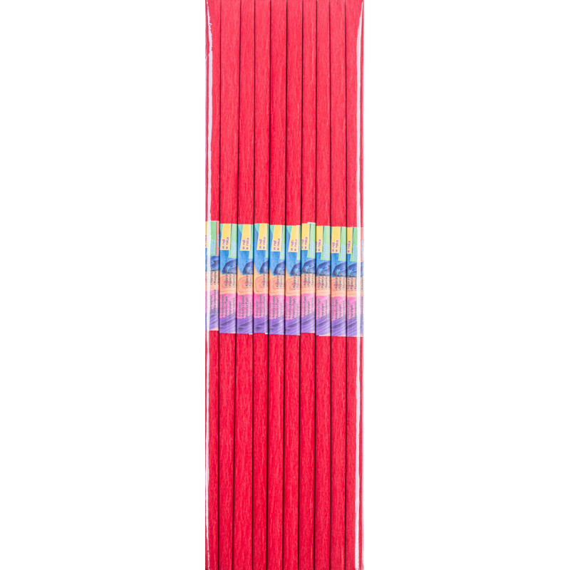 Bibuła marszczona GIMBOO, w rolce 50x200cm, bordowa