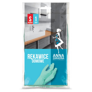 Rękawice domowe ANNA ZARADNA, rozmiar S, pastelowa zieleń