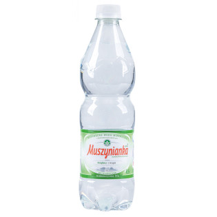 Woda MUSZYNIANKA, niegazowana, 0,6l, kaucja