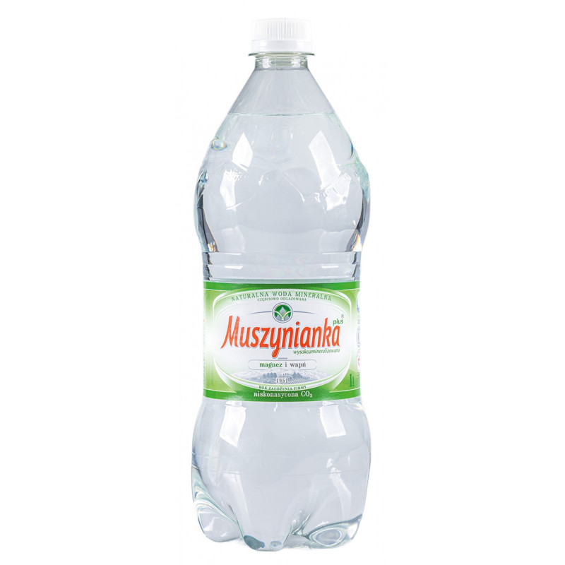 Woda MUSZYNIANKA, niegazowana, 1l, kaucja