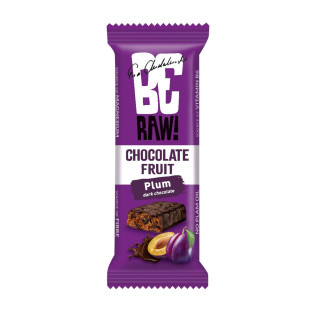 Baton BeRAW, śliwkowy, 40g