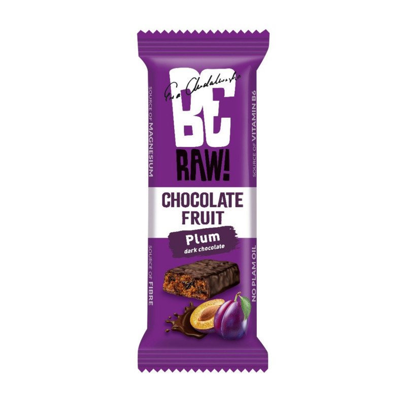 Baton BeRAW, śliwkowy, 40g