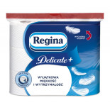 Papier toaletowy REGINA Delicate+, 4-warstwowy, 12,5m, 100 listków, 9 rolek, biały