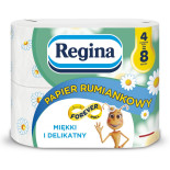 Papier toaletowy REGINA Rumiankowy Forever Roll, 3-warstwowy, 36m, 300 listków, 4 rolki, biały