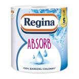 Ręcznik papierowy REGINA Absorb, 3-warstwowy, 50,6m, 220 listków, 1 rolka, biały