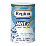 Ręcznik papierowy REGINA Blitz, 3-warstwowy, 33m, 100 listków, 1 rolka, biały