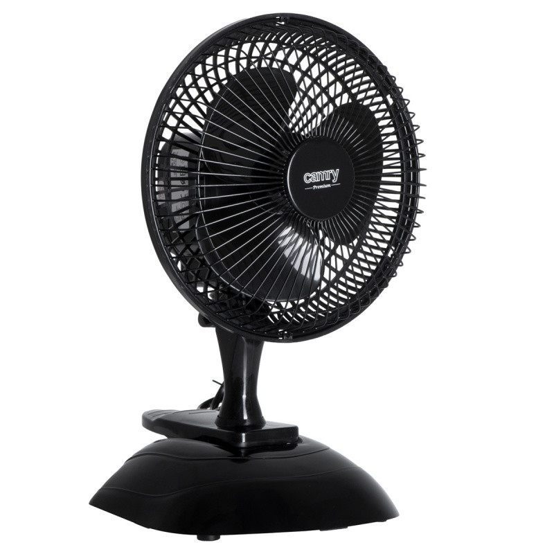 Wentylator CAMRY, biurkowy, z klipsem, śr. 15cm, 30W, czarny