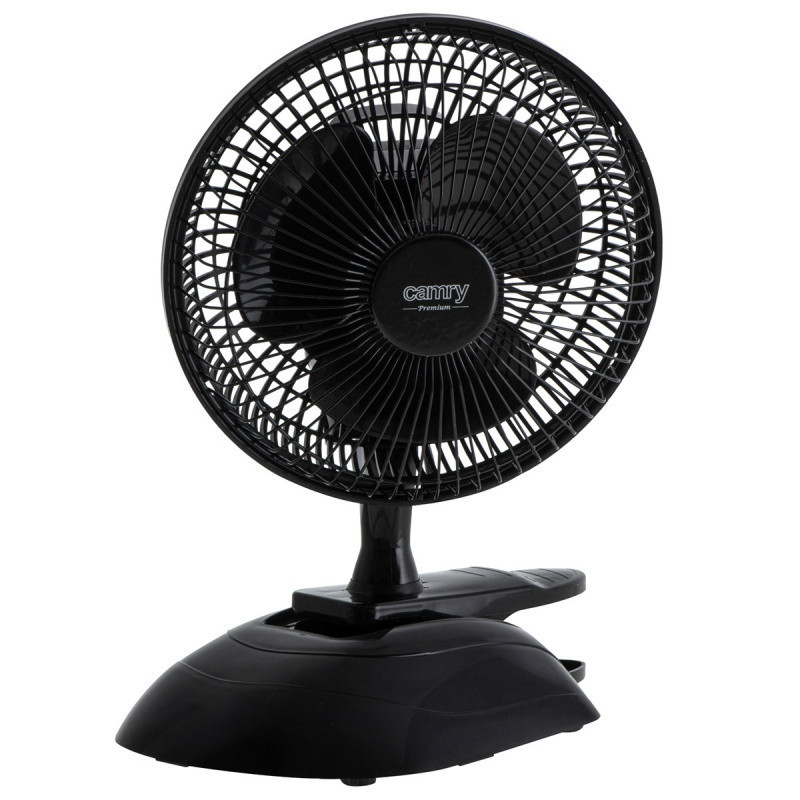 Wentylator CAMRY, biurkowy, z klipsem, śr. 15cm, 30W, czarny